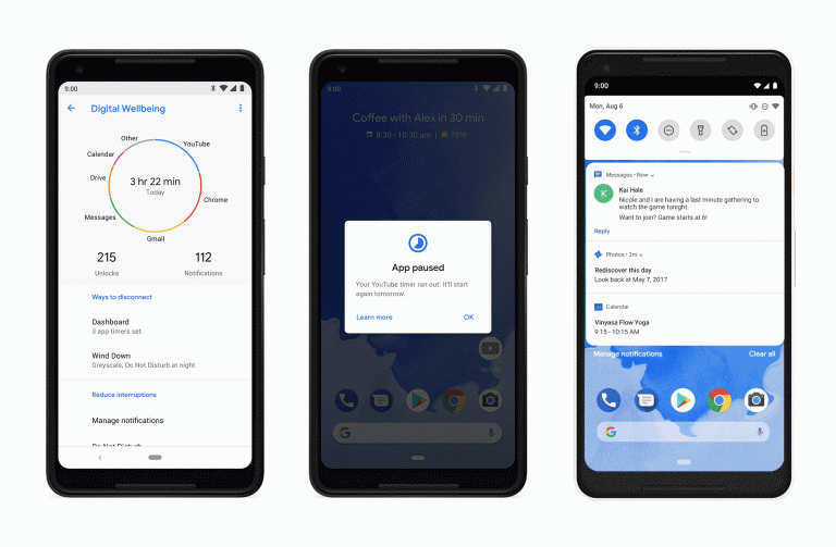 Android 9 Officially Launched, Digital Wellbeing coming soon