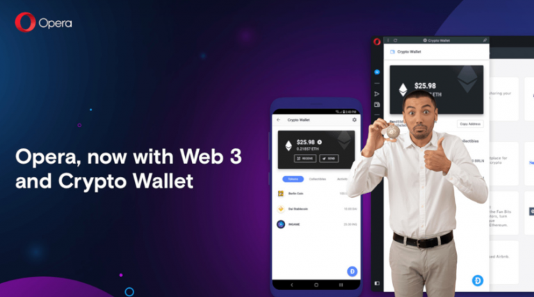 With Opera’s new browser, your cryptocurrency wallet is now much closer