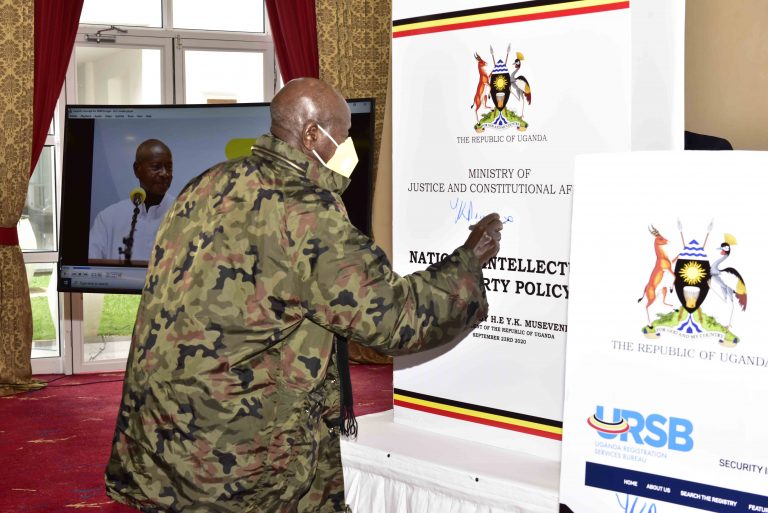 President Museveni Launches the National IP Policy and the SIMPO registry
