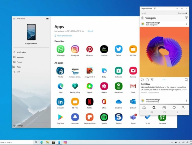 Users Can Now Access Samsung Apps on PC With “Your Phone Companion”